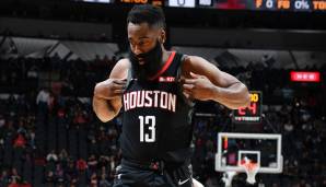 Platz 19: James Harden (Houston Rockets) im Jahr 2018/19: 30,57 PER (Höchste Auszeichnung: MVP)