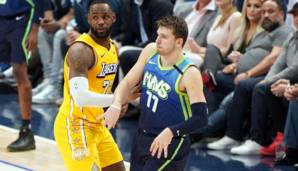Luka Doncic fand gegen die Lakers in LeBron James seinen Meister.