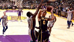 Platz 23: Kyle Kuzma (Los Angeles Lakers) - 41 Punkte (16/24 FG) in 29 Minuten am 9. Januar 2019 gegen die Detroit Pistons.