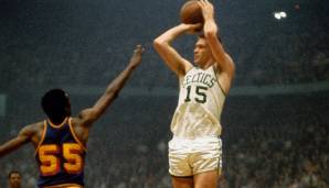 Platz 17: Tom Heinsohn (Boston Celtics) - 42 Punkte (15/25 FG) in 30 Minuten am 11. Februar 1962 gegen die Chicago Packers.