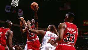 Platz 17: Michael Jordan (Chicago Bulls) - 42 Punkte (16/26 FG) in 30 Minuten am 28. März 1991 gegen die New Jersey Nets.
