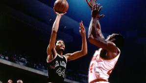 Platz 16: George Gervin (San Antonio Spurs) - 42 Punkte (18/23 FG) in 27 Minuten am 10. November 1984 gegen die Cleveland Cavaliers.