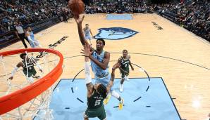 Platz 11: Jaren Jackson Jr. (Memphis Grizzlies) - 43 Punkte (14/21 FG) in 29 Minuten am 13. Dezember 2019 gegen die Milwaukee Bucks.