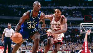 Platz 8: JAMAL MASHBURN (Dallas Mavericks) - 21 Jahre, 348 Tage - 50 Punkte (19/31 FG) am 12. November 1994 bei den Chicago Bulls.