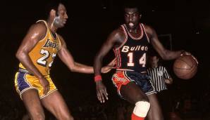 Platz 3: EARL MONROE (Baltimore Bullets) - 56 Punkte (20/33 FG) am 13. Februar 1968 gegen die Los Angeles Lakers