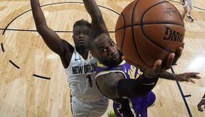 Auch das zweite Duell zwischen LeBron James und Zion Williamson geht an den Lakers-Star.