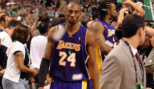 Platz 2: Kobe Bryant (1996-2016) – Team: Lakers – Erfolge: 5x NBA Champion, 2x Finals-MVP, MVP, 18x All-Star, 11x First Team, 2x Second Team, 2x Third Team, 12x All-Defensive, 4x All-Star MVP.