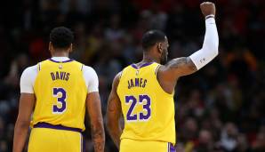 Auf den Trikots der beiden Lakers-Stars Anthony Davis und LeBron James könnten in Orlando politische Botschaften stehen.