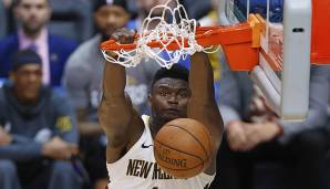 Platz 1: Zion Williamson (New Orleans Pelicans) - Dunk-Rating: 97 / Overall-Rating: 86.