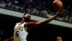 Platz 4: BILL RUSSELL (Boston Celtics, 1964/65) | Overall-Rating: 98 | Dreier-Rating: 28 | Dunk-Rating: 83