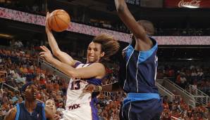 Platz 20: STEVE NASH (Phoenix Suns, 2004/05) | Overall-Rating: 95 | Dreier-Rating: 92 | Dunk-Rating: 28