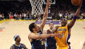 Platz 12: Kobe Bryant (Los Angeles Lakers) – 204 Punkte in sieben Spielen gegen die Denver Nuggets (2011/12) – 29,1 Punkte, Serie: Gewonnen