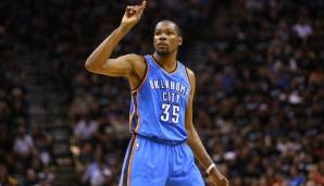Platz 18: Kevin Durant (OKC Thunder) – 195 Punkte in sechs Spielen gegen die Houston Rockets (2012/13) – 32,5 Punkte, Serie: Gewonnen