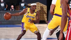 Platz 6: Rajon Rondo | Team: Los Angeles Lakers | Alter: 34 | Status: Spieler-Option über 2,6 Mio. | Gehalt 19/20: 2,6 Mio. | Stats 19/20: 7,1 Punkte, 5,0 Assists, 41,8 Prozent FG (48 Spiele).
