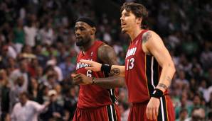 PLATZ 16: Mike Miller (Heat, Cavs) - Nach seiner Zeit bei den Heat und Grizzlies folgte er LeBron 2014 bei dessen Rückkehr nach Cleveland. In allererster Linie fürs Floor Spacing zuständig, von 2010 bis 2013 in Miami mit 41,2 Prozent von Downtown.
