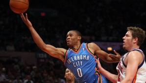 RUSSELL WESTBROOK (2008-heute) – Teams: Thunder, Rockets, Wizards, Lakers – Erfolge: MVP, 9x All-Star, 2x First Team, 5x Second Team, 2x Third Team, 2x All-Star-Game-MVP.