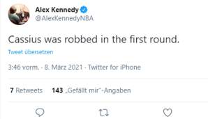 DUNK CONTEST - Alex Kennedy (basketballnews.com): "Cassius (Stanley, Anm. d. Red.) wurde in der ersten Runde bestohlen."