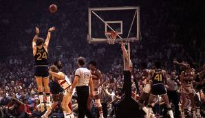 Platz 23: RICK BARRY (1965 - 1980): 24,8 Punkte pro Spiel - 74 Playoff-Partien für die Warriors und Rockets