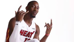 Platz 7: BAM ADEBAYO (Miami Heat) - 282.512 Stimmen - Stats 2021/22: 18,7 Punkte, 10,2 Rebounds und 3,2 Assists bei 51,9 Prozent aus dem Feld (18 Spiele)