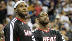 LeBron James und Dwyane Wade verpassten in ihrem ersten Jahr in Miami den Titel.