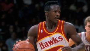Platz 15: DOMINIQUE WILKINS | 41 Punkte | Atlanta Hawks | Am 19.01.1988 gegen die Chicago Bulls | Michael Jordan: 38 Punkte | ATL-CHI: 106-94