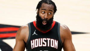 Platz 1: JAMES HARDEN | Team: Houston Rockets | Saison: 2019/20 | Alter: 30 | Punkteschnitt: 34,3