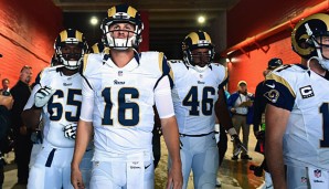 Auf die Los Angeles Rams um Rookie-Quarterback Jared Goff wartet in Seattle eine schwere Probe