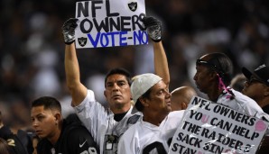 Viele Fans der Raiders hoffen darauf, dass die NFL dem Umzug nicht zustimmt