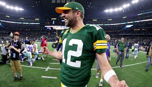 Aaron Rodgers führte die Green Bay Packers zu einem späten Erfolg in Dallas