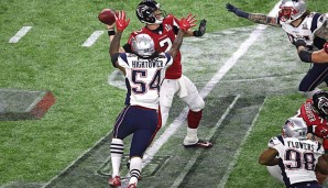 Dont'a Hightower gelang im Super Bowl ein kritischer Sack gegen Falcons-Quarterback Matt Ryan spät im Spiel