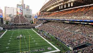 Platz 3: CenturyLink Field (Seattle Seahawks) - Eröffnet: 2002, Fassungsvermögen: 69.000 Zuschauer.