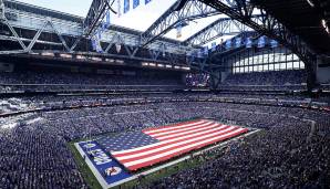 Platz 18: Lucas Oil Stadium (Indianapolis Colts) - Eröffnet: 2008, Fassungsvermögen: 70.000 Zuschauer.