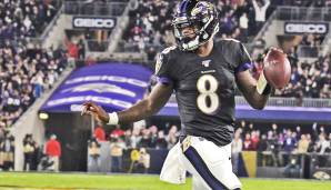 Lamar Jackson wirkt prädestiniert für einen künftigen Mega-Vertrag bei den Baltimore Ravens.