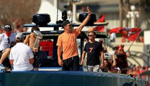 Tom Brady sorgte bei der Buccaneers-Titel-Parade für Aufsehen