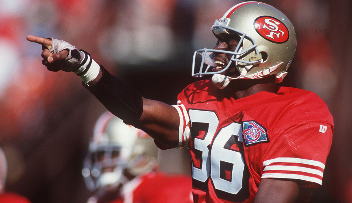 Safety - MERTON HANKS: Von 1991 bis 1998 bei den Niners, 1999 noch bei den Seahawks. Er war viermal im Pro Bowl und wurde einmal zum All-Pro gewählt. Später Funktionär in der NFL und seit 2020 Senior Associate Commissioner der Pac-12.