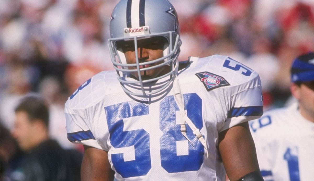 Linebacker - DIXON EDWARDS: Spielte von 1991 bis 1995 bei den Cowboys und gewann 3 Super Bowls. Danach noch 3 Jahre in Minnesota aktiv.