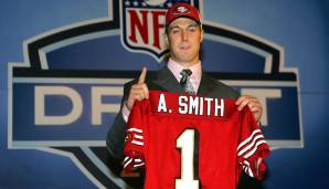 2005: ALEX SMITH (QB, Utah, gedraftet von den San Francisco 49ers). Smith war meistens solide, aber so richtig starteten die Teams erst nach ihm durch. Die Niners 2012 mit Colin Kaepernick, die Chiefs sechs Jahre später mit Patrick Mahomes.