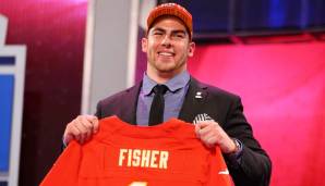 2013: ERIC FISHER (OT, Central Michigan, gedraftet von den Kansas City Chiefs). Ein Tackle als Top-Pick? Fisher tat sich bei den Chiefs phasenweise sehr schwer, versuchte sich in der O-Line auf mehreren Positionen. Immerhin ...