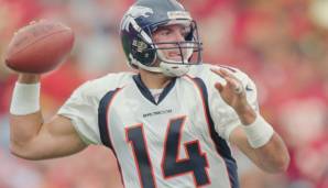 BRIAN GRIESE (1999-2002): Mit einem Drittrundenpick im Draft 1998 zogen die Broncos ein Jahr vor Elways Abschied dessen Nachfolger aus Michigan. Dort war der Sohn vom früheren Dolphins-Hall-of-Famer Bob Griese Teamkollege eines gewissen Tom Brady.