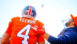 Für Keenum war es die sechste NFL-Saison, die zweite als Vollzeit-Starter. Die Broncos beendeten sie 6-10. Danach zog er weiter nach Washington und war zuletzt zwei Jahre Backup in Cleveland. 2022 spielt er für Buffalo.