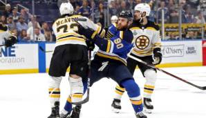Die Boston Bruins und die St. Louis Blues kämpfen in Spiel 7 um den Stanley Cup.