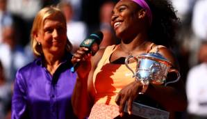 Martina Navratilova und Serena Williams