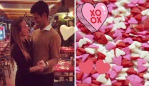 Liebestanz - Novak Djokovic und Gattin Jelena am Valentinstag
