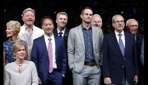Andy Roddick und Kim Clijsters wurden in die Tennis Hall of Fame aufgenommen - viele Tennisgrößen waren bei der Ehrung dabei.