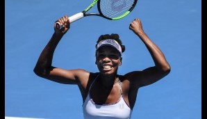 Riesen Freude bei Venus Williams über den Halbfinal-Einzug in Melbourne.
