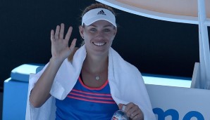 Die Titelverteidigerin Angelique Kerber bereitet sich auf die Australian Open 2017 vor.