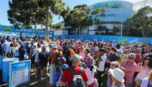 Dichter Publikumsandrang war schon am ersten Spieltag der Australian Open zu verzeichnen.