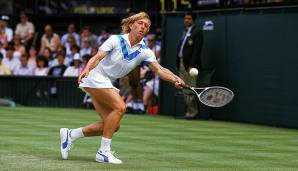 Platz 2: Martina Navratilova (USA/Tschechoslowakei) - Wimbledon: 9 Titel (1978, 1979, 1982-1987, 1990)