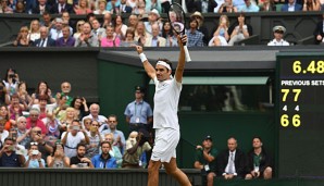 Roger Federer steht einmal mehr im Finale von Wimbledon