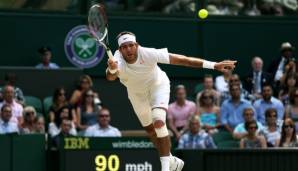 Del Potro greift in Wimbledon an.